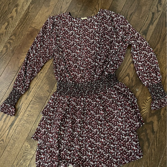 Michael Kors Red, Black and White Long Sleeve Dress - Picture 8 of 8